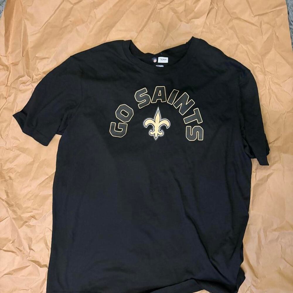 NFL Black New Orleans Saints T-Shirt Size XL